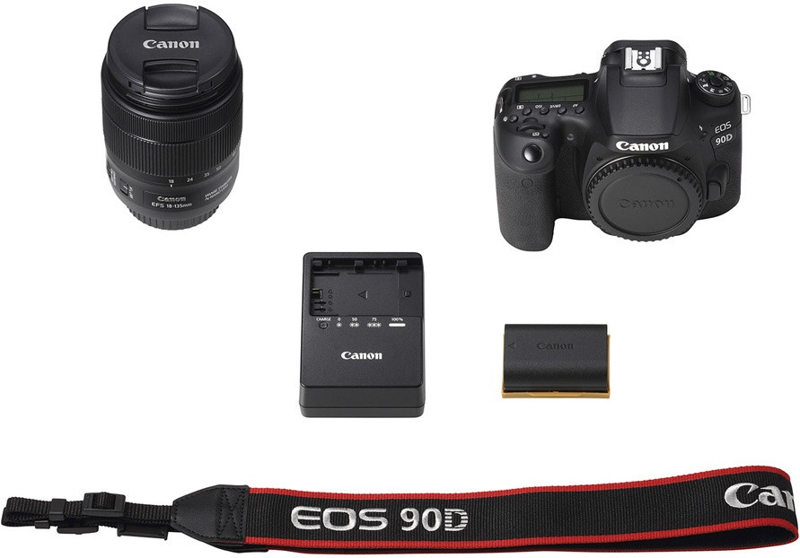 Цифровой зеркальный фотоаппарат Canon EOS 90D kit 18-135 IS USM
