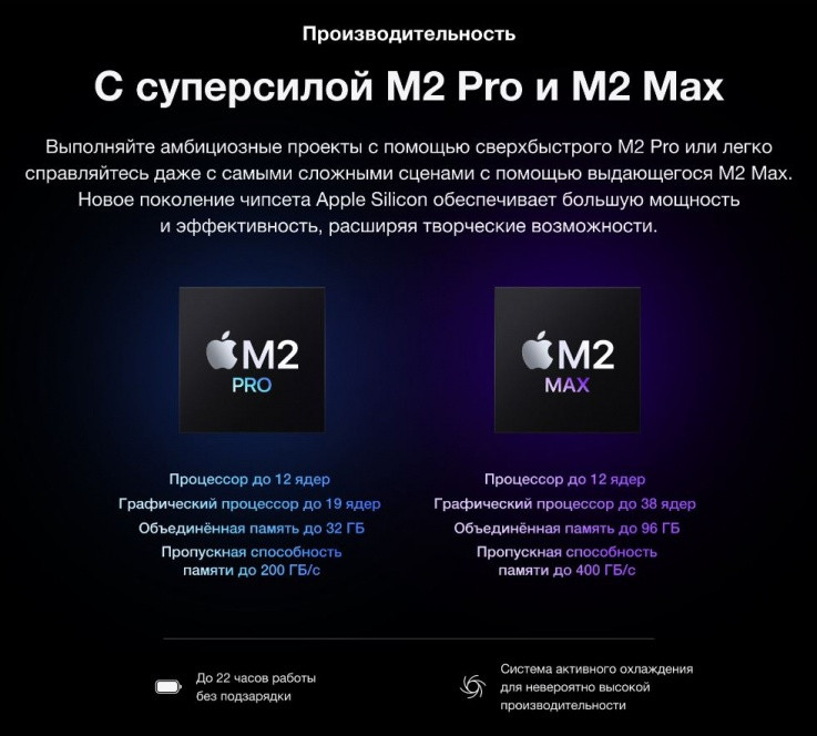 Ноутбук Apple MacBook Pro 14"/2023/12-core Apple M2 Max chip 30-core GPU/32GB/1TB SSD, MPHG3C/A, Space Grey