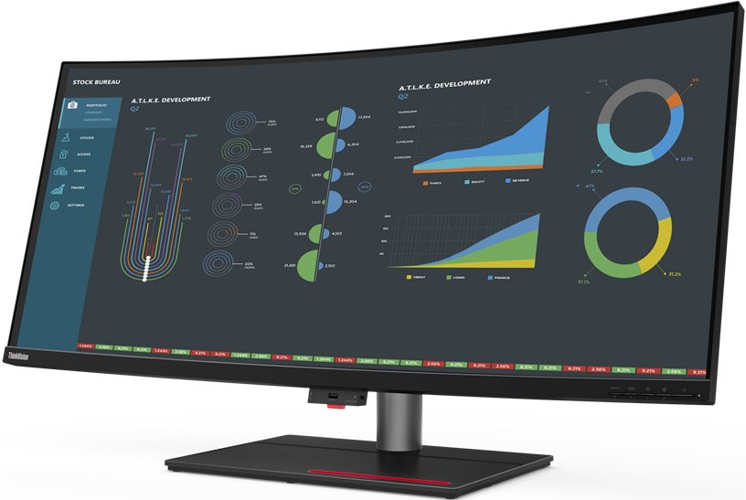 Монитор Lenovo ThinkVision P40w-20 39.7" Black