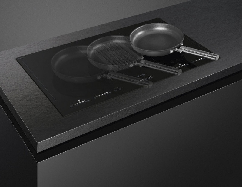 Индукционная варочная панель со встроенной вытяжкой Smeg HOBD682D1